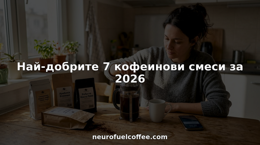 Жена си приготвя кафе на кухненската маса, като избира различни аромати и смеси, за да започне деня си с любимата напитка.